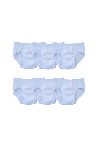 Hepsine Rakip Seher 6 Adet Erkek Çocuk Pamuklu Slip Külot Seti Sec0037 Renkli Seri Beyaz