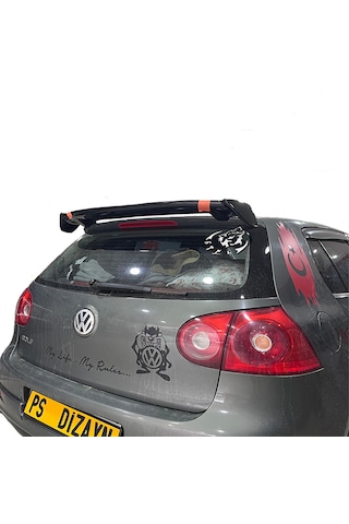 Volkswagen Golf 5 Uyumlu Üniversal Plastik Boyasız Spoiler