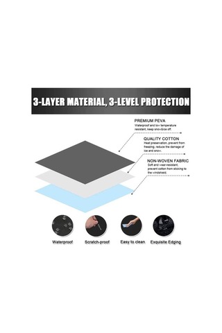 Dancemonkey Manyetik L İle 600d Oxford Kumaş Araba Kar Bloğu Su Geçirmez Kaplama