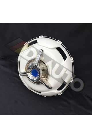 22.5 İnç Büyük Model Mavi Fırfırlı Jant Kapağı 4'lü Takım