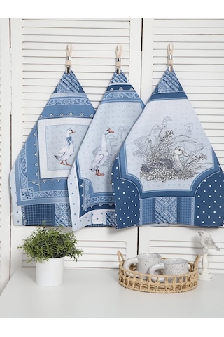 Kuz'kina Hatka 3'lü Mutfak Havlusu Seti 339052829 Mavi