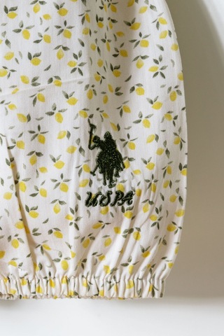 U.s. Polo Assn. Kız Bebek Sarı Şort Takım Sarı