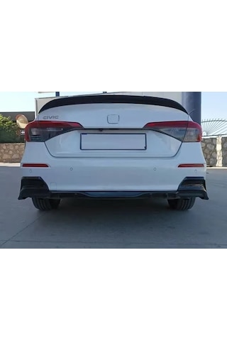 Honda - Civic Fe1 2022+ Uyumlu Arka Flap Takımı - Piano Black