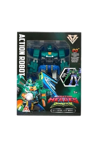 Quantum Heroes Dinoster Aksiyon Robot Stego Blast Wing