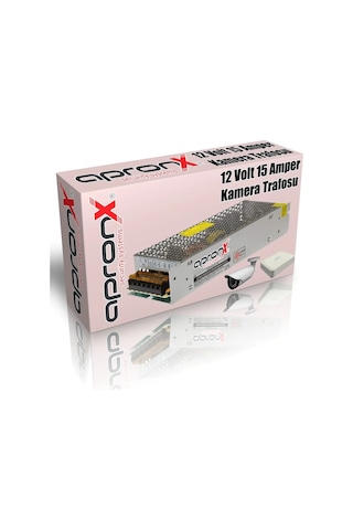 12 Volt 15 Amper Metal Kasa Adaptör Güvenlik Kamerası Adaptörü