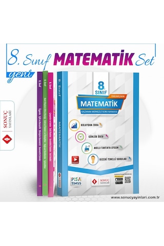 8.Sınıf Matematik Modüler Set Sonuç Yayınları Ortaokul