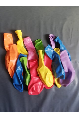 9a Balon Renkli 25'li Atom Balon Klasik Balon 25 Adet Karışık Renkli