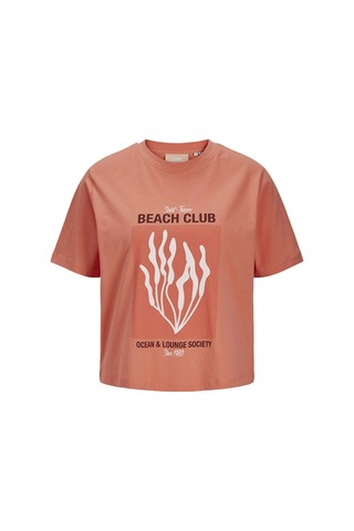 Jack & Jones Jjxx Jxsally Reg Oneck Ss Tee Yavruağzı Kadın Kısa Kol T-shirt 000000000101961820 Pembe