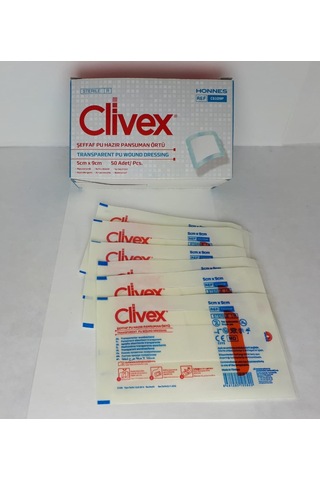 Şeffaf Pu Hazır Pansuman Yara Örtü 5cm X 9cm 50adet C6109p