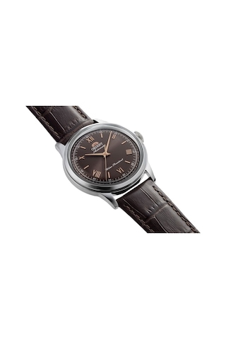 Orient Bambino Ra-bb0004y30b Kurmalı Otomatik Deri Kahverengi 39 Mm Erkek Kol Saati Gri