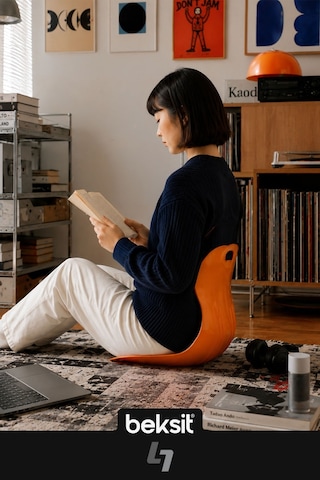 BEKSİT SOFTTOUCH Ergonomik Bel Desteği Süngerli (Turuncu)