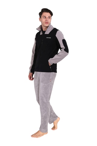Thermoform Evo Pro Polar Termal Erkek Siyah-gri Mont / Gri Pantolon Eşofman Takımı Renkli