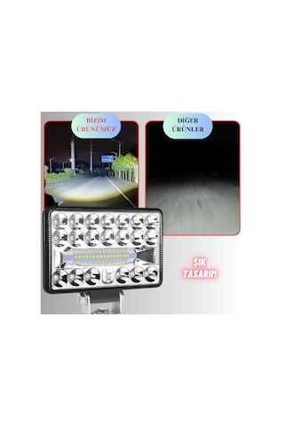 Off Road 4 İnç Led Çalışma Lambası 12-24v Traktör Tır Kamyon Atv Yüksek Performanslı Sis Farı Metal Kasa