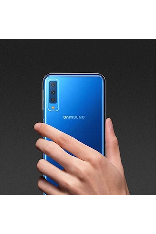 Samsung Galaxy Uyumlu A7 2018 Kılıf Lüx Şeffaf Silikon Kılıf