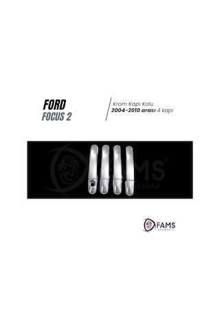 Ford Focus 2 Uyumlu 2004-2010 Krom Kapı Kolu 4 Kapı P.Çelik