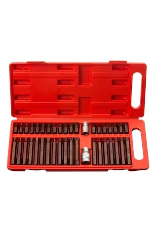 40 Parça Bits Uç Seti Torx Allen Ve Spline S2 Çelik Malzeme