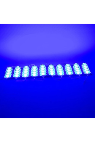Mavi Modül Led - 12v 4w Mavi Parmak Led - 180 Derece 280lm Profesyonel Modül Led - 1 Adet