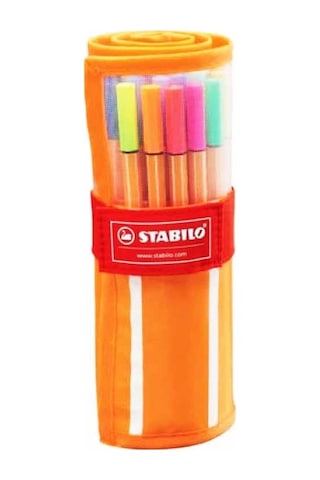 Stabilo Fineliner 25+5 Çantalı Kalem Seti