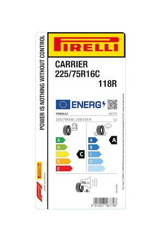 Pirelli Carrier T01 225/75R16 C 118R Yaz Lastiği - 2026