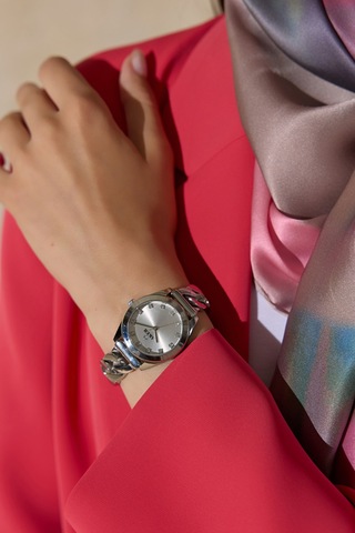 Gümüş Acc1415 Zincir Kordon Kol Saati 34mm Gümüş Gümüş