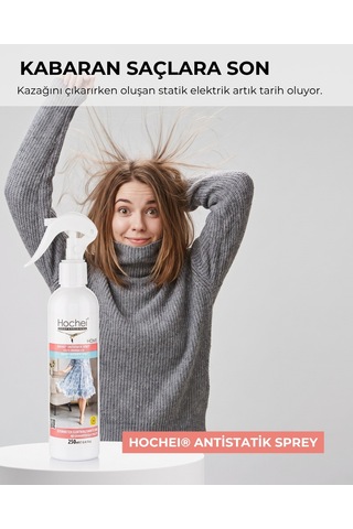 Toptancı Paketi Hochei Antistatik Sprey - Tekstil Ürünleri İçin 250 Ml X 24 Adet 24'lü Set
