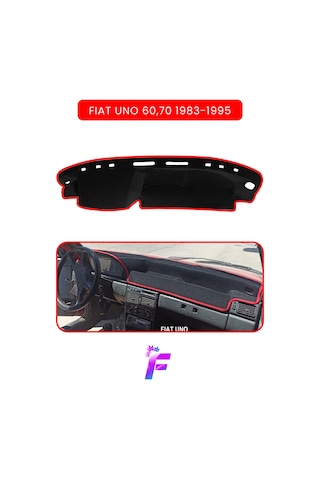 Fıat Uno 1983-1995 Uyumlu Ön Göğüs Örtüsü Yansıma Önleyici Kolay Montaj Oto Aksesuar Tb63 Kırmızı