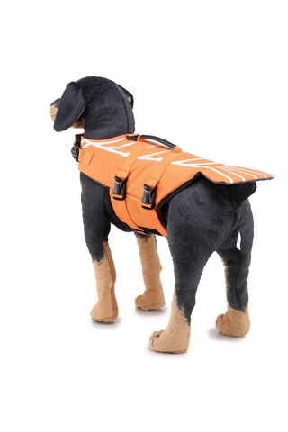 Homyl Köpek Can Yeleği Yüzme Pet Mayo Kostüm Turuncu-m