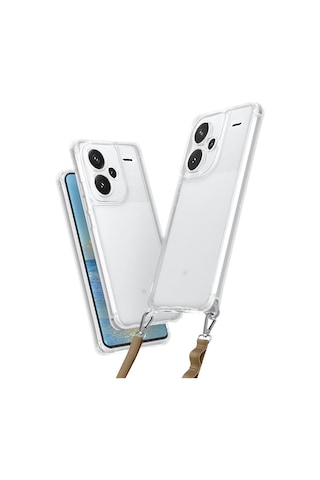 Xiaomi Redmi Note 13 Pro Plus 5g Uyumlu Kılıf Airbagli Takılabilir Askı Aparatlı Tchs Snap Silikon K Şeffaf