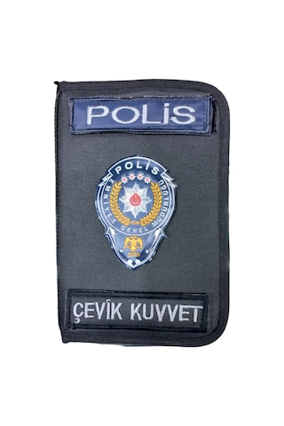 Polis Ajanda Defter Kabı Organizer Kalemlik Siyah
