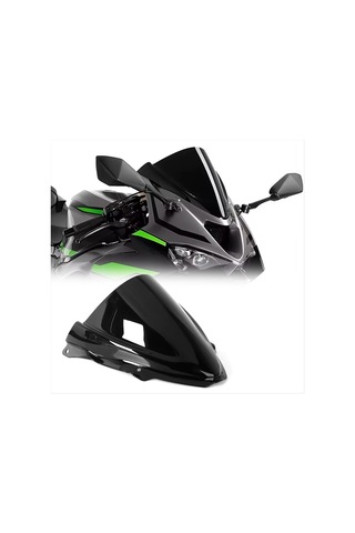 Nayomiglow Motosiklet Ön Camı Ön Cam Rüzgar Deflektörü Sineklik Kawasaki Ninja Zx6r Zx-6r 2024 2025 Şeffaf