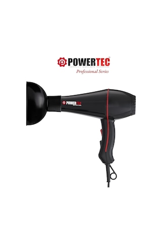 Powertec TR-601/TR-601S Turbo Profesyonel 2500 W Saç Kurutma Makinesi + Vigo Başlık