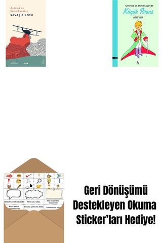 Savaş Pilotu + Küçük Prens + Okuma Sticker'ları
