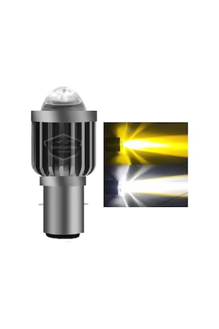 Otomobil Araç Motosiklet Mercekli Far Ampulü Led Far Çift Renk Sarı-beyaz Csp Led Lamba Delici Yayıcı Uzun Kısa 1 LED Far 44309851