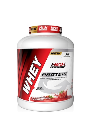Whey Protein Tozu 2280 Gr Çilek Aromalı Protein Tozu 24 Gram Protein Kas Güç