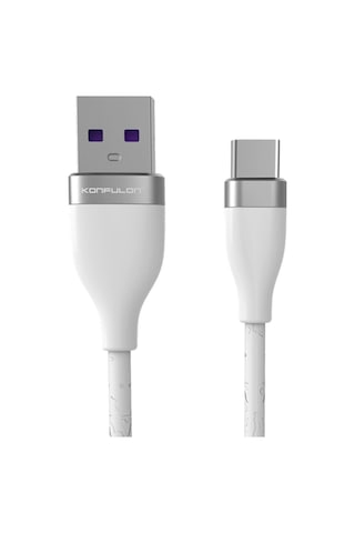 Konfulon S84 Seramik Uçlu Type-c 1m 3.1a Ilkeshop - 90 - Beyaz