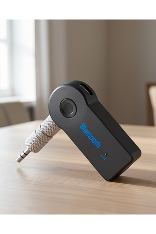 Bluetooth Aux Kiti Kablosuz Mikrofonlu Oto Mp3 Çalar 3.5mm