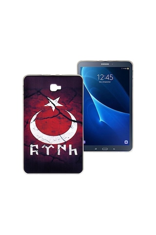Samsung Uyumlu Galaxy Tab T580 Baskılı Silikon Kılıf Bk-39