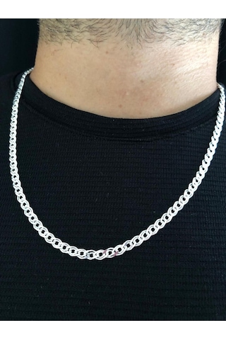 5mm Nano Italy 925 Gümüş Zincir Işıklı Kutuda Sevgiliye Eşe Babaya Hediye Kolye