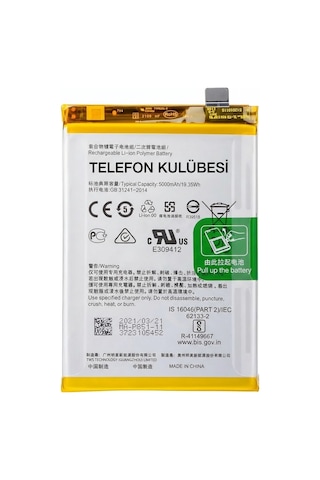 Oppo F19 Uyumlu Batarya Pil Blp851