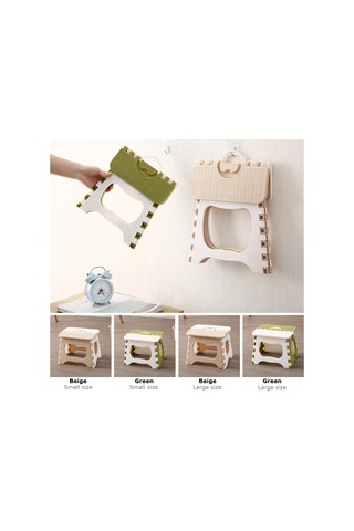 Monyee Yeşil Küçük Boy Taşınabilir Plastik Çalıştırılabilir Tabure - Banyo, Sıra Ve Ev Kullanıma Uygun Yeşil