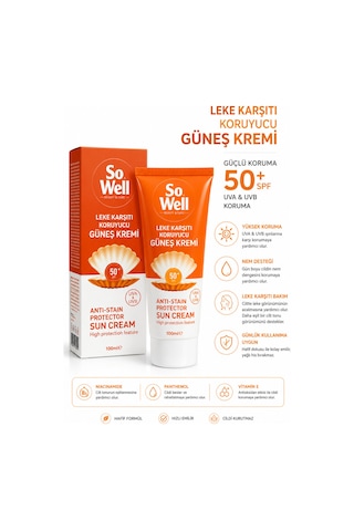 So Well Güneş Kremi Spf50+ 100 Ml