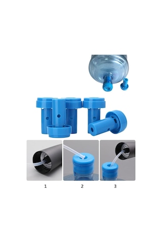 Vakia Sebil Üstü Yaylı Damacana Kapağı Şarjlı Pompa Uyumlu / Non-spil Kapak / Carboy Cap / Ghita' Carboy Diğer