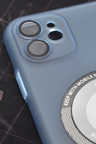 Apple Uyumlu iPhone 11 Uyumlu Mint Yeşil Renkli Yarı Şeffaf İnce Sert Kapak Kılıf Kamera Lens Korumalı Mint Yeşili -