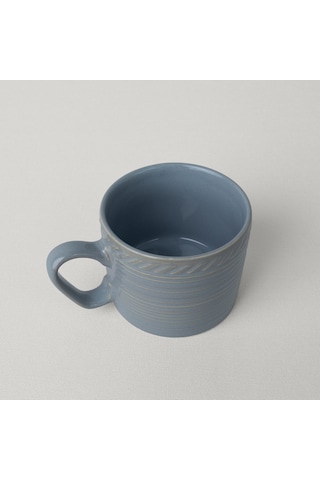 Linens Ringa Stoneware 250 Ml Kupa Mavi Mavi
