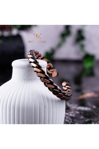 Dmt Copper Home %100 El Yapımı Bakır Bileklik,doğal Antibakteriyel Bakır Bileklik, Sağlık Dostu Şık Tasarım Bakır