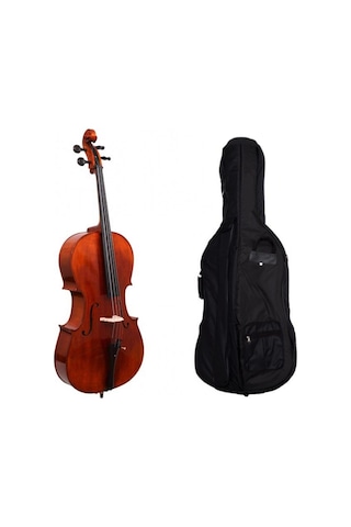 Picaldi Cg106 4/4 Profesyonel Çello Seti Tam Boy Çello Standartları Zengin Harmonik Yapı Abanoz Klavye Ve Güçlü Ses Hacmi