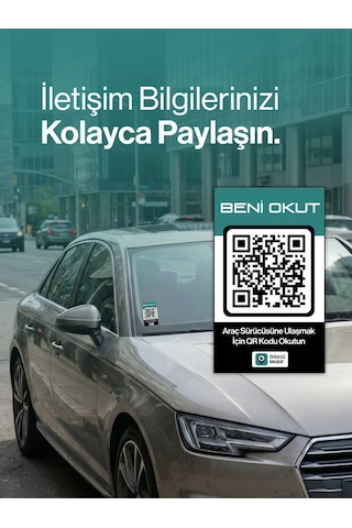 Gözcü Mobil 2'li Qr Numarasız Numaratör Yeni Nesil Araç Motosiklet Numara Gizler Oto Park Kartı Dijital Kimlik
