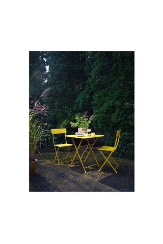 Ikea Sundsö Katlanabilir Masa, Parlak Sarı, 65x65 Cm
