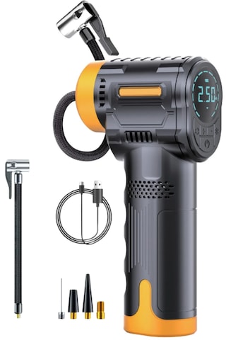 Auhma 6600 Şarjlı Araç Otomobil /bisiklet/ Motosiklet Lastik Pompası Hava Kompresörü 150 Psi 1 Adet