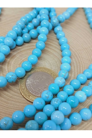 Yasamtohumu Turkuaz Taşı Dizi 6mm 54350 Turkuaz